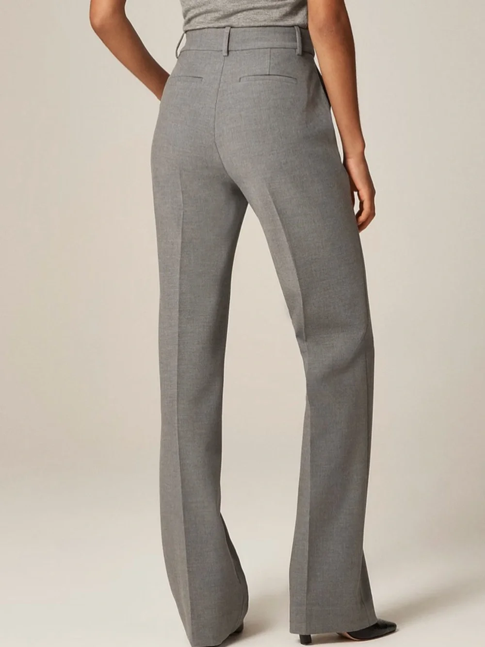 J crew smoked graphite Petite Natalia pant in four-season stretch
